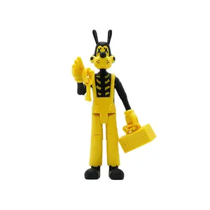 Juego temático de terror película Mini figuras de acción personalizadas Bendy nd la máquina de tinta Boris personaje modelo juguete figura de acción coleccionable