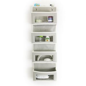 New 4 Layer Non Woven Door Rear Storage Hanging Bag Multilayer Hanging <b>Wardrobe</b> Storage Box - Product Image 3