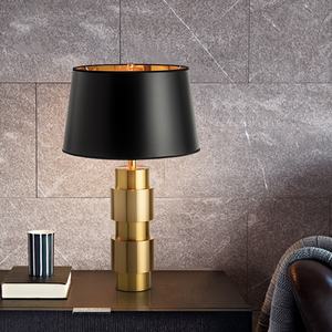 Nouveau Style sans fil LED lampes de Table Rechargeable métal Cage or Base télécommande bois ombre blanc noir pour chambre hôtel - Product Image 3