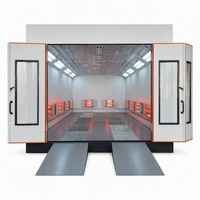 Cabine de peinture pour l'entretien des flottes de camions et d'autobus avec séchage infrarouge électrique