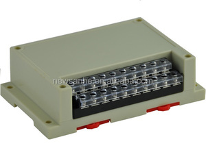 ABS Light Grey DIN Rail Housing Junction <b>Box</b> ISO9001 Certified Customizable Enclosure - Product Image 1
