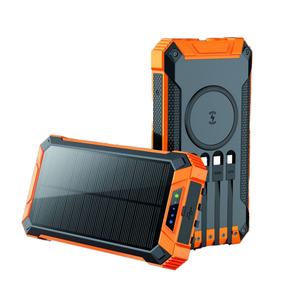 Banque d'alimentation solaire multifonctionnelle 20000mAh PD18W à charge rapide pour téléphone portable avec lampe torche LED intégrée - Product Image 2