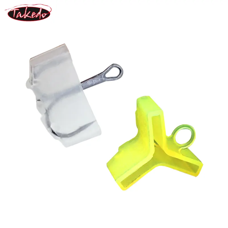 TAKEDO 50PCS White Yellow Hook Safe Cap Slots Sleeves Tool Durable Protector Caps Fishing Out Hook Cover Safety Treble Fish Gear