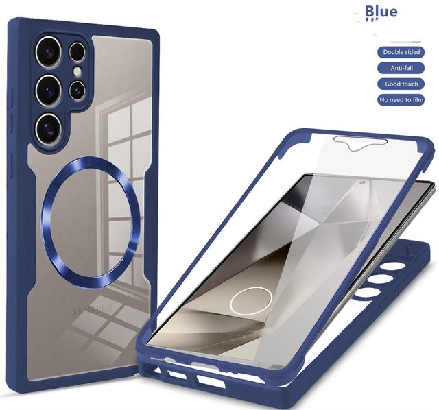 360 Full Body Magnetic Wireless Charger Phone Case for iPhone 17 Air 16E Pro 15 14 13 12 Plus 11 Pro Max Clear Bumper Cover