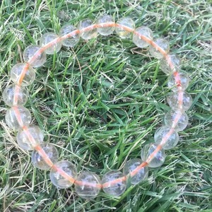 6 ~ <span class=keywords><strong>7</strong></span> mm Naturel blonde cheveux d'<span class=keywords><strong>or</strong></span> <span class=keywords><strong>en</strong></span> cristal rutilé quartz <span class=keywords><strong>bracelet</strong></span> femmes - Product Image 2