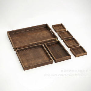 Paulownia Wood <b>Tea</b> Tray <b>Set</b> With Teapot And Cups For Hotel Coffee <b>Tea</b> Service Durable Solid Color Design Personal Gift - Product Image 3
