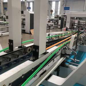 QZD Hoch leistungs automatische Touchscreen-Steuerung Klebe klebe maschine Karton ordner Gluer Box Making Machine - Product Image 3