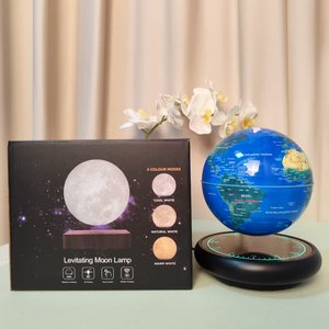HCNT Magnetic Levitation Speaker Clock Base Floating Globe Map , 360° Rotating Home Office Decor, Birthday Gifts - Product Image 6