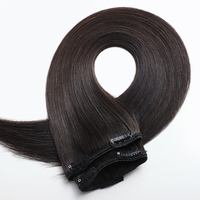 Extensions de cheveux à clipser sans couture Remy cheveux humains bruts Remy cheveux vietnamiens droits à clipser style Remy approvisionnement en gros
