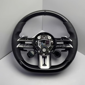 Volant en fibre de carbone personnalisé de haute qualité pour AMG W223 W213 W206 W205 W204 G63 A45 E63 G65 X290 - Product Image 4
