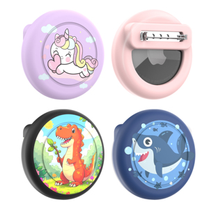 Support en silicone pour AirTag pour enfants, 4 modèles, étanche, broche dissimulée, compatible avec Apple AirTag, rentrée scolaire - Product Image 5