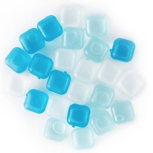Cubos de Hielo Reutilizables de 2.5cm, Libres de BPA, para Pescado, Congelación Rápida, Coloridos, Cuadrados, de Plástico - Product Image 2