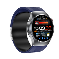 GS206 4G Smart-Armband mit Silikon- oder Lederarmband, Optionaler Airbag, Druckerkennung, EKG-Überwachung, APP-Fernsteuerung Smartwatch