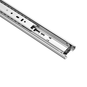 Đồ Nội Thất Tủ Bếp 45Mm Thép Không Gỉ Đầy Đủ Mở Rộng <span class=keywords><strong>3</strong></span> Lần Bóng Mang Trượt Kênh Kính Thiên Văn Ngăn Kéo Trượt - Product Image 2