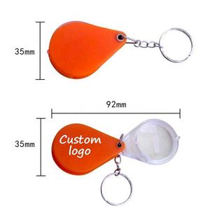 Loupe de poche pliable 10X, mini loupe de lecture, loupe à bijoux, cadeaux promotionnels pour personnes âgées, cadeaux publicitaires - Product Image 2