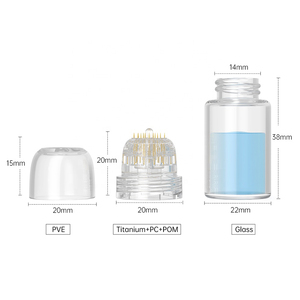 Ampolla de Suero para Microneedling de 5ml con Aguja de Titanio Dorado Hydra de 20 Puntas, Derma Stamp <span class=keywords><strong>Facial</strong></span>, Rejuvenecimiento de la Piel, Crecimiento del Cabello, <span class=keywords><strong>Dermapen</strong></span> - Product Image 6