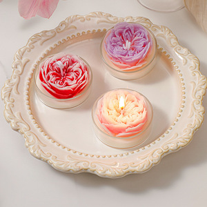 Elegante Vela con Aroma a Rosa Austin, Sin Humo, Aroma Floral Suave, Crea un Ambiente Cálido para el Hogar - Product Image 2