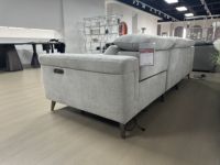 Sofá Seccional Eléctrico de Esquina en Forma de L, de Tela, Lujoso y Moderno, de 4 Plazas, Reclinable, para Hotel, Apartamento, Villa, OEM