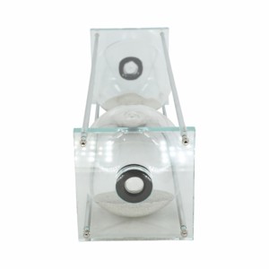 Scultura moderna a forma di clessidra in vetro per decorazioni per la casa, ufficio, bagno, soggiorno, complemento d'arredo per scaffali - Product Image 6