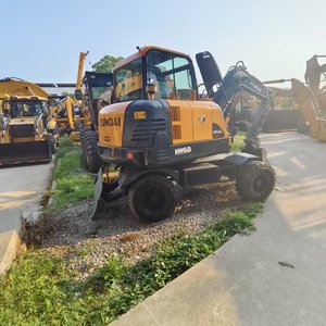 YIKUN Wheel Excavator hyundai 60W Wheel Excavator/ <b>Tyre</b> Tires <b>Machine</b> Used hyundai Excavator Good Quality for sale - Product Image 2