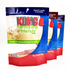 Emballage alimentaire vertical personnalisé pour animaux de compagnie film polyester sac à fermeture à glissière sac alimentaire - Product Image 1