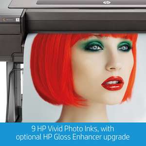 طابعة نافثة للحبر بالألوان الرقمية الصناعية Z9 44 بوصة من تصميم H P ، طباعة صور CAD كبيرة الحجم ، تستخدم بسعر رخيص لمدة عام - Product Image 6