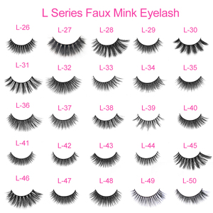 L06 Synthétique Cils Vendeurs Synthétique Vison Extensions De Cils 25mm Faux Vison Cils - Product Image 6