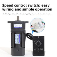 Moteur MyTech 60W monophasé 50Hz AC avec commande de vitesse, à moyeu, à montage sur pied, réversible, à faible vitesse variable 5GS10K