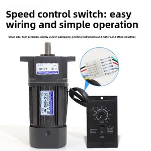 Motorreductor Planetario Monofásico <span class=keywords><strong>MyTech</strong></span> de 40/60/90W/120W, 50Hz, con Caja de Velocidades de Velocidad Variable 5GS10K, 115/120V, Montaje con Brida - Product Image 3