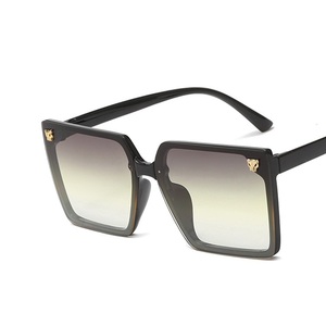 Fashion Custom Round Face Big <b>Frame</b> Sunglasses Leopard Head Decorative Sunglasses - Product Image 5