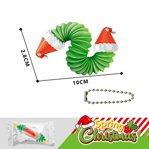 Hot bán New mùa xuân Cây giáng sinh giáng sinh hat Pop Top Ống Pop nó bồn chồn đồ chơi Keychain Pop Ống đồ chơi cho trẻ em - Product Image 3