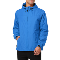 Veste coupe-vent longue pour homme avec logo personnalisé, taille plus, imperméable, parka d'extérieur, toile écologique, col montant, capuche