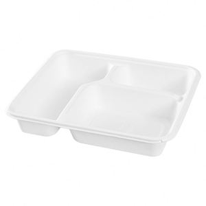 Lonchera de Pulpa de Bambú Compostable, Biodegradable, Desechable, Apta para Microondas y Reciclable - Product Image 1