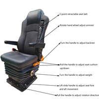 Siège pivotant pour camping-car à suspension mécanique 360° °   Siège rotatif pour camping-car, conversion de fourgonnette, pour conducteur et passager, OEM/ODM