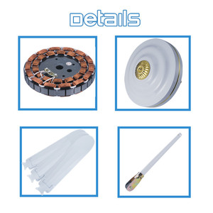 Ventilateur de plafond industriel AC 48'' 56'' avec 3 pales courbes pour hôtel et salon, idéal pour le Sénégal et l'Arabie Saoudite (Mats, ITCs, etc.) - Product Image 5