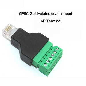 Адаптер-разветвитель RJ12 6P6C (штекер) на 6-контактный клеммный разъем, сетевой модульный разъем для телефонной связи - Product Image 2