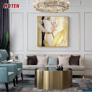 NGHỆ THUẬT Pop trừu tượng hiện đại handmade Tulip hoa sơn dầu trên vải phong cách đẹp - Product Image 2