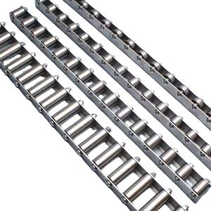 Personalizado Langle Almacén estante deslizante riel de flujo de acero al carbono ruedas transportador de rodillos de pista para el transporte de paletas - Product Image 1