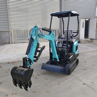 Mini-excavatrice de 1,2 tonne fabriquée en Chine, moteur/pompe haute efficacité, garantie 1 an, mini-pelleuse à vendre