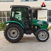 Tractor Agrícola Compacto KINLEON de 4 Ruedas Motrices con Motor Diésel YTO, de 50HP-100HP, con Juego Completo de Implementos, Certificación CE, Precio de Fábrica al por Mayor