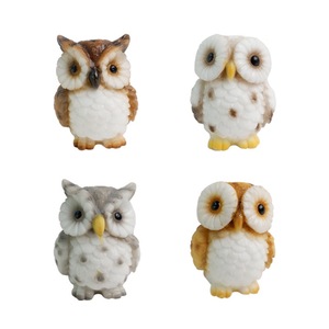 ของตกแต่งสวนเทพนิยาย DIY ขายส่ง รูปปั้นนกฮูกน่ารัก ของตกแต่งสวนจิ๋วสัตว์น้อย ของตกแต่งสวนไม้อวบน้ำ - Product Image 4