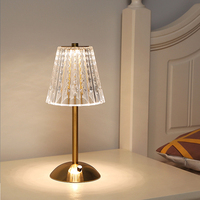 Lampes de table LED modernes à barre tactile, décoratives, à intensité variable, sans fil, rechargeables sur batterie, pour restaurant