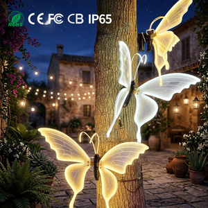 Luz LED de Mariposa Dinámica para Jardín, Simulación de Insecto, Automática, Eléctrica, DC12V, Exterior, IP65, Impermeable, <span class=keywords><strong>Navidad</strong></span> - Product Image 2