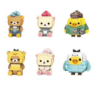 Rilakkuma chủ đề xây dựng khối nhựa đồ chơi đồ trang trí Penrose hạt nhỏ Con số cho DIY - Product Image 2