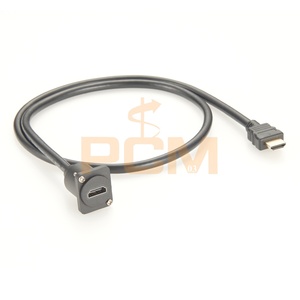 Câble vidéo haute vitesse HD 4K 60Hz UHD 10,2 Gbps pour panneau de montage, compatible avec les plaques frontales carrées, format <span class=keywords><strong>XLR</strong></span> et montage sur châssis - Product Image 5