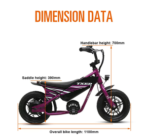 TXED populaire 12 pouces jeu de roues intégré 24V 180W Mini e-<span class=keywords><strong>bike</strong></span> enfants vélo 12 "x2.5 moto Style E gros vélo pour enfant - Product Image 6