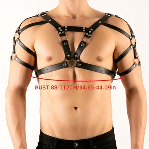 Cinturón de conexión de hombro ajustable, ropa interior de cuero Sexy para adultos, venta al por mayor, equipo de seguridad de amor <span class=keywords><strong>homosexual</strong></span> para adultos - Product Image 2