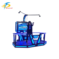 Machine de jeu vidéo de réalité virtuelle extérieure/intérieure avec matériau métallique de prise de vue à pièces pour centres commerciaux parcs d'attractions