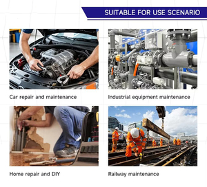 90 pcs 1/4 "1/2" שקע מטרי משושה מטרי מהירות שחרור מהיר מפתח כלי תיקון מברג מכני מלא להגדיר פונקציה רב - Product Image 6