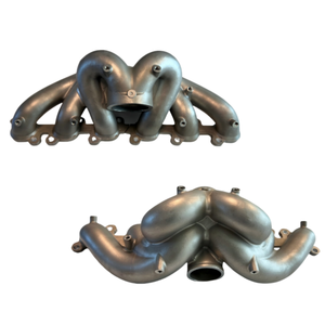 中国工厂定制发动机合金钢排气歧管精密铸造服务汽车零部件 - Product Image 1